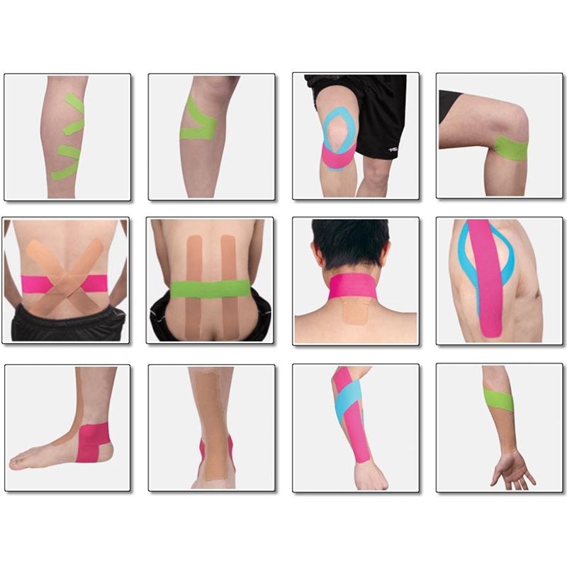 Waterproof Kinesiology Tape Sports Muscles Care Therapeutic Bandage, Size: 5m(L) X 2.5cm(W)(Black)