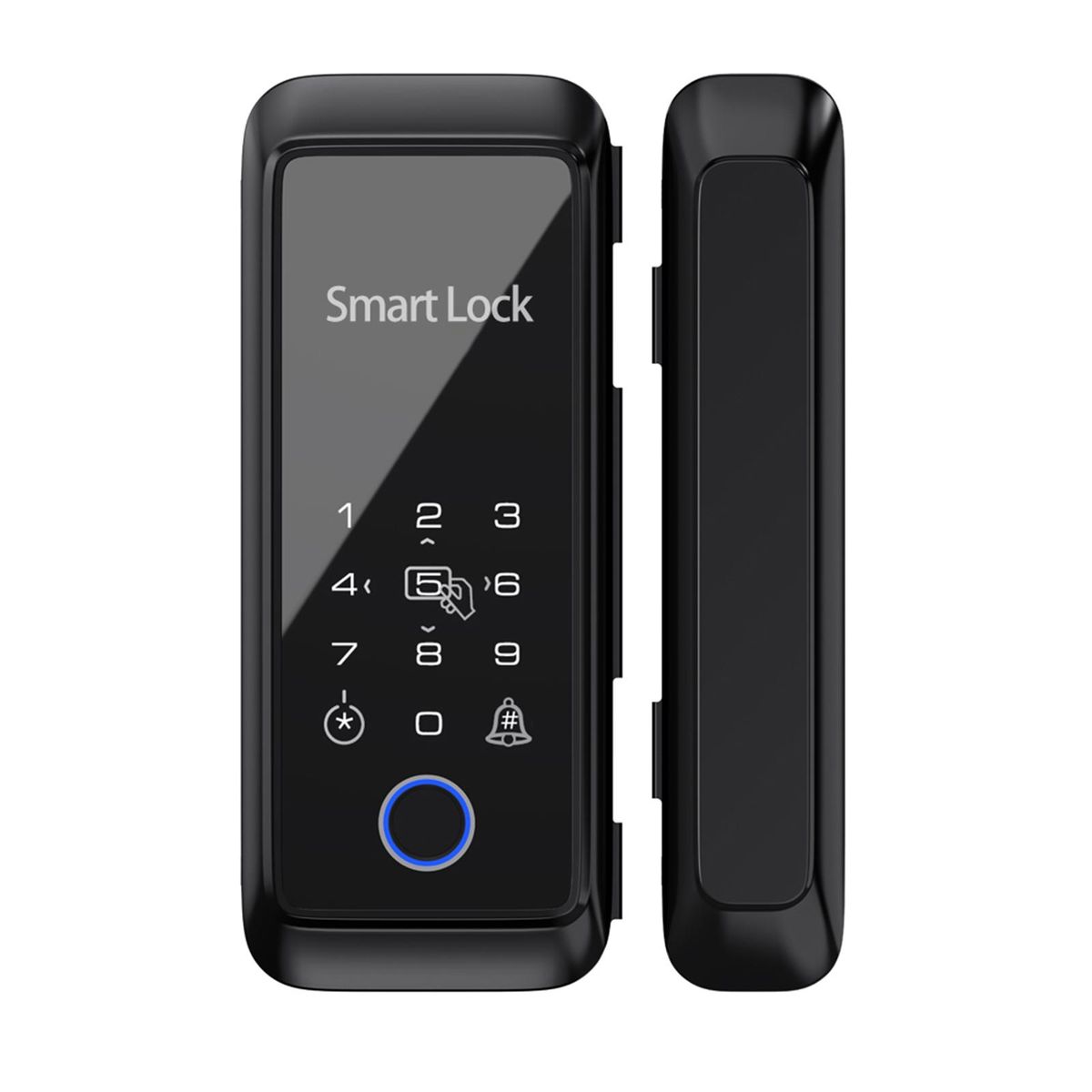 Tuya Smart Lock Fingerprint Lock Door Lock Keypad Door Lock with Handle Fingerprint Electronic Deadbolt Door Lock Smart Door Lock Compatible with Tuya APP