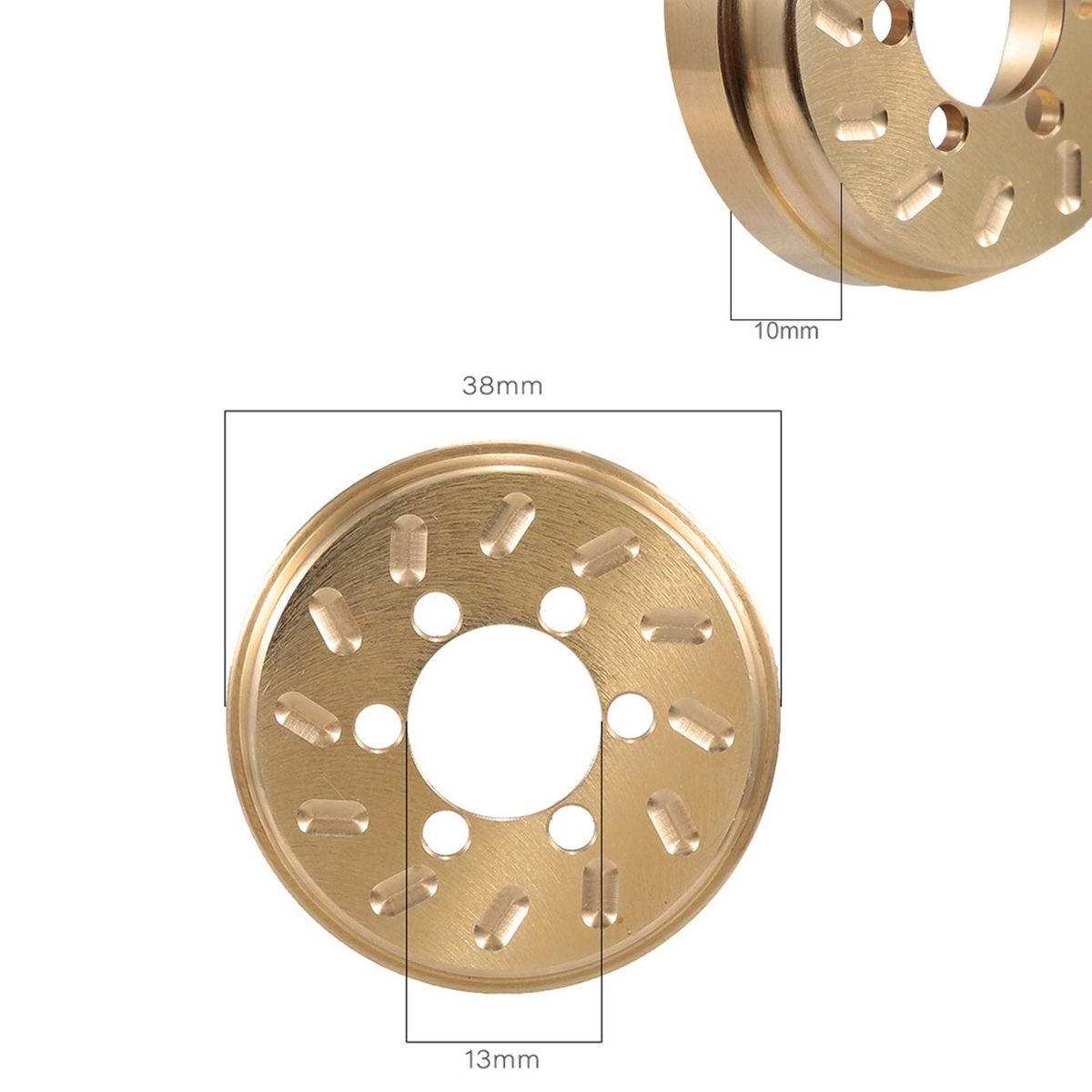 2pcs Brass RC Wheel Weight Block Counterweight