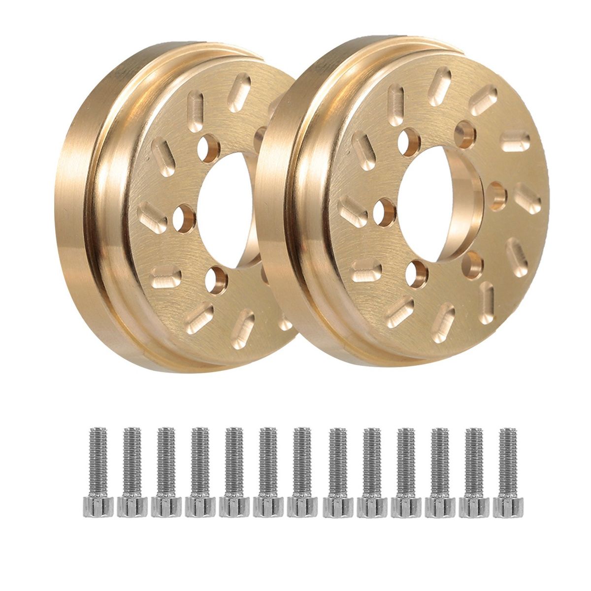 2pcs Brass RC Wheel Weight Block Counterweight