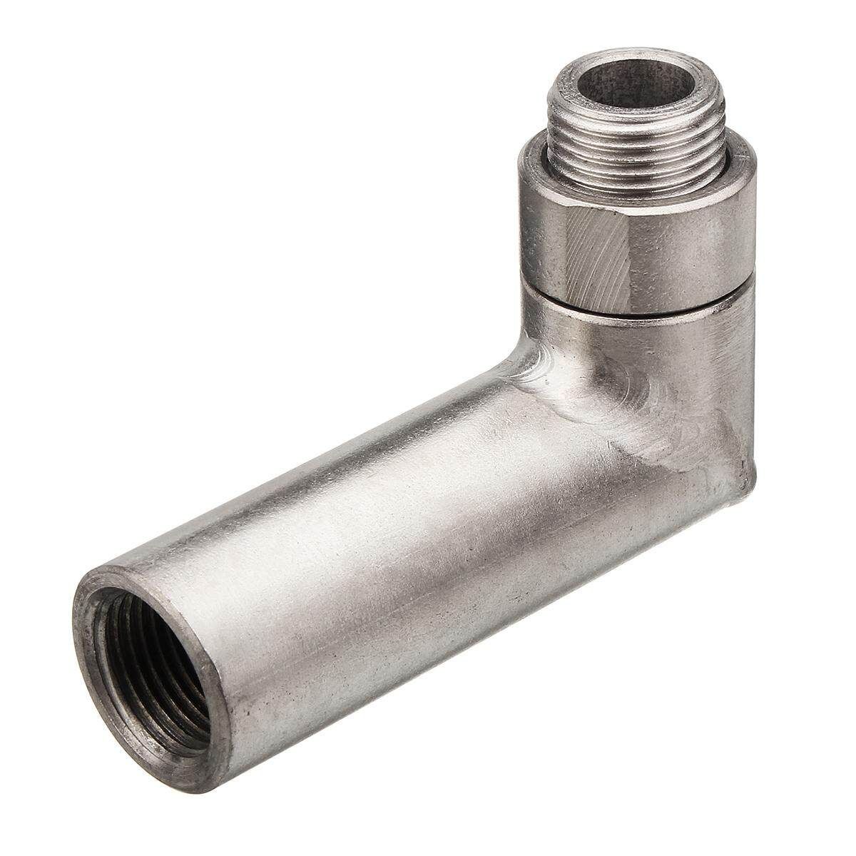 O2 Oxygen Sensor Spacer Extender M18 X 1.5 Bung Pipe Weld 90 Degree Angle Kit