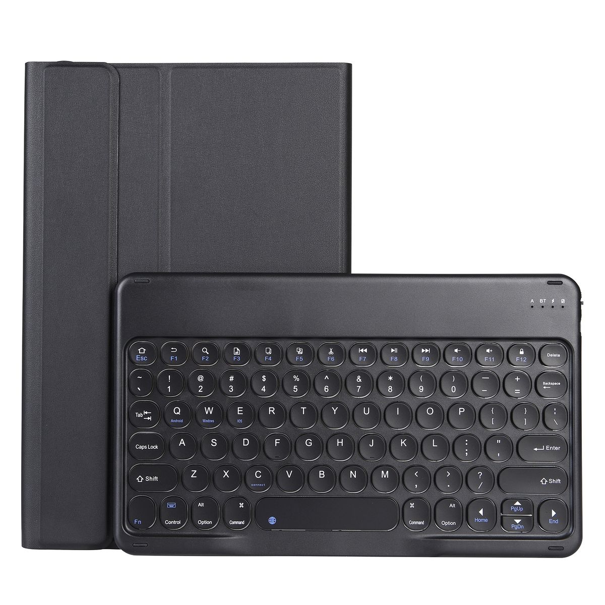For Lenovo Pad Plus 11 Inch TB-J607F / Tab P11 11 Inch TB-J606F / Pad 11 Inch YAM12 Detachable Bluetooth Keyboard Leather Tablet Case (Black)