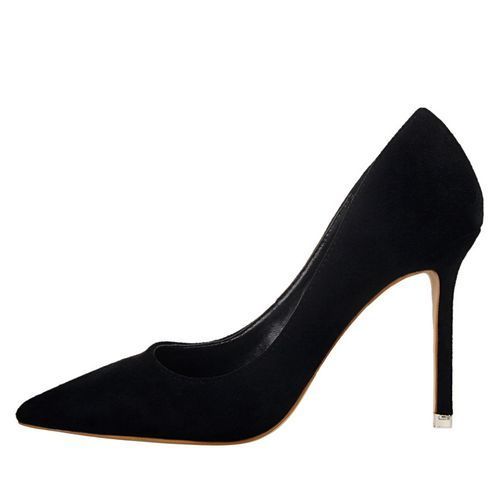 Women's Pointed Dress Party High Heels Thin Sexy Shoes Black