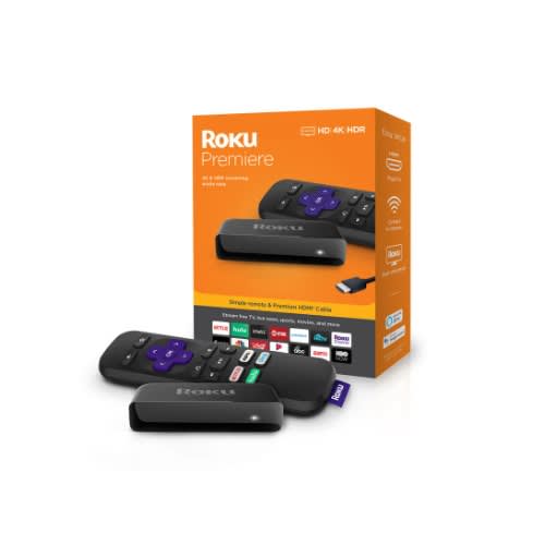 Premiere | Hd/4k/hdr Streaming Media Player, Simple Remote And Premium Hdmi Cable