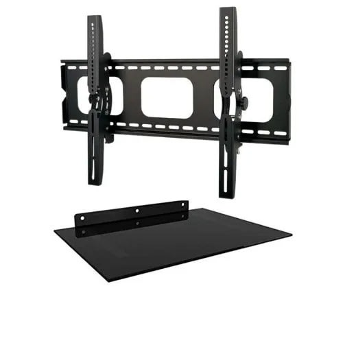 32'’-60'’ Wall Bracket & Single Layer Decoder/audio Shelf