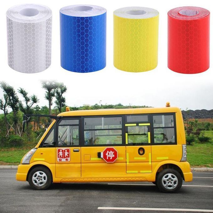 1m X 5cm Reflective Safety Warning Conspicuity Tape-Blue