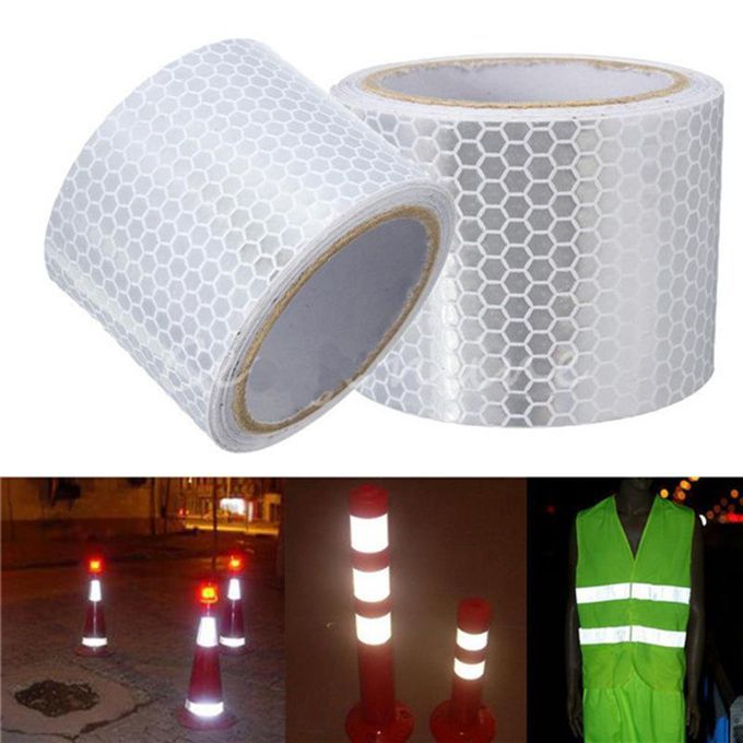 1m X 5cm Reflective Safety Warning Conspicuity Tape-Blue