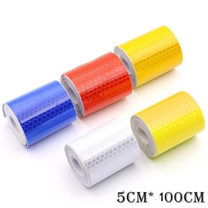 1m X 5cm Reflective Safety Warning Conspicuity Tape-Blue