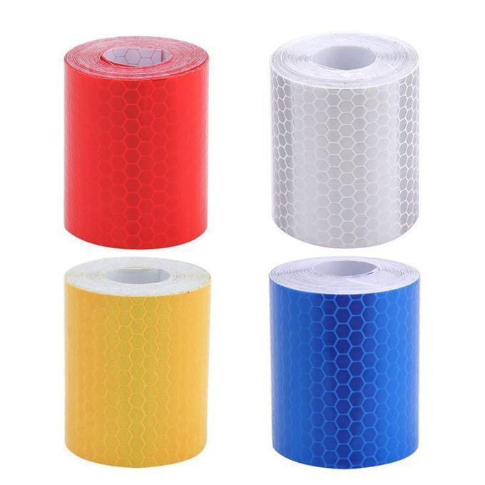 1m X 5cm Reflective Safety Warning Conspicuity Tape-Blue