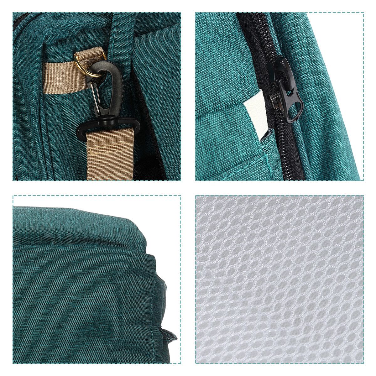 Multifunctional Foldable Baby Sleep Infant Bed Bag Travel Crib Portable Diaper Green