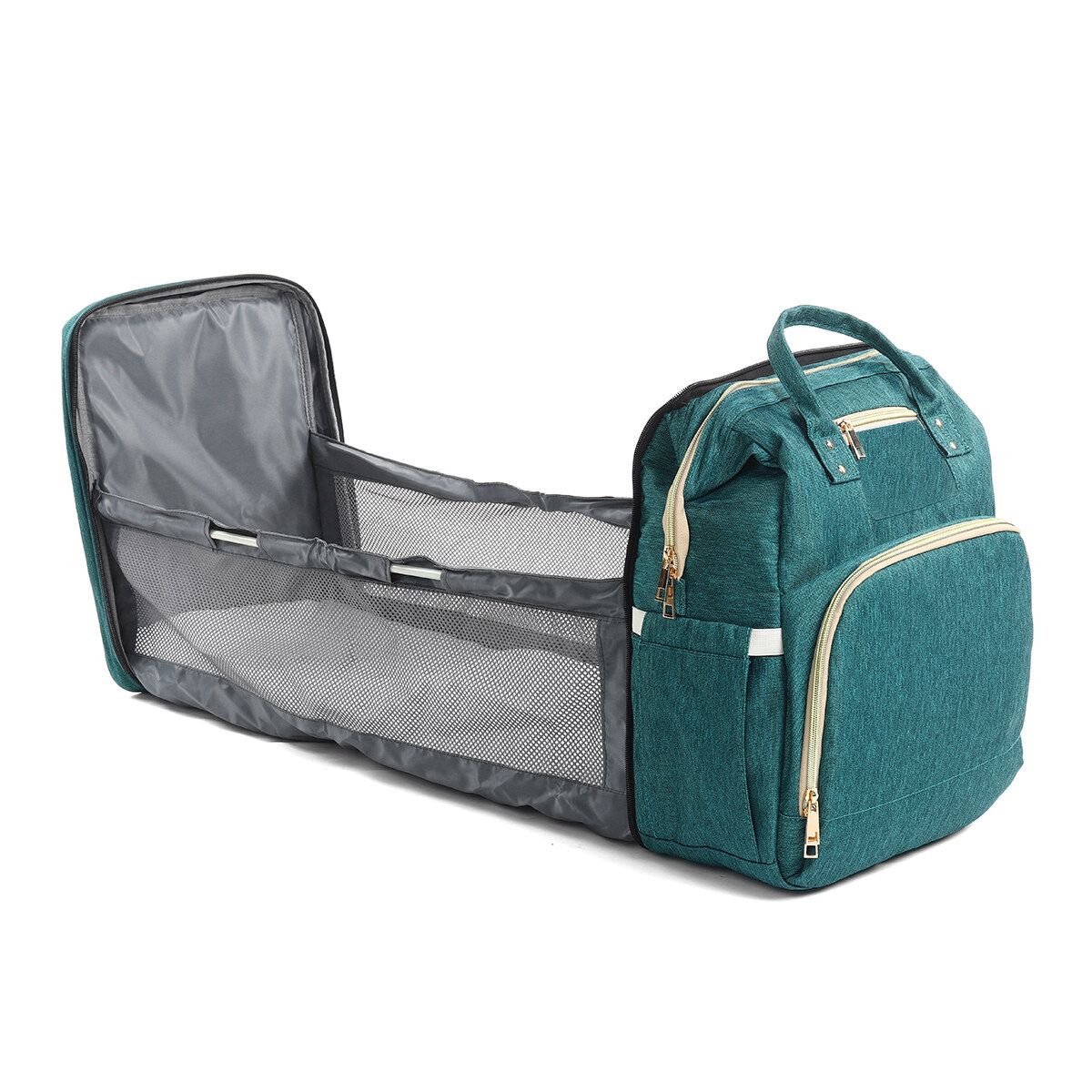 Multifunctional Foldable Baby Sleep Infant Bed Bag Travel Crib Portable Diaper Green