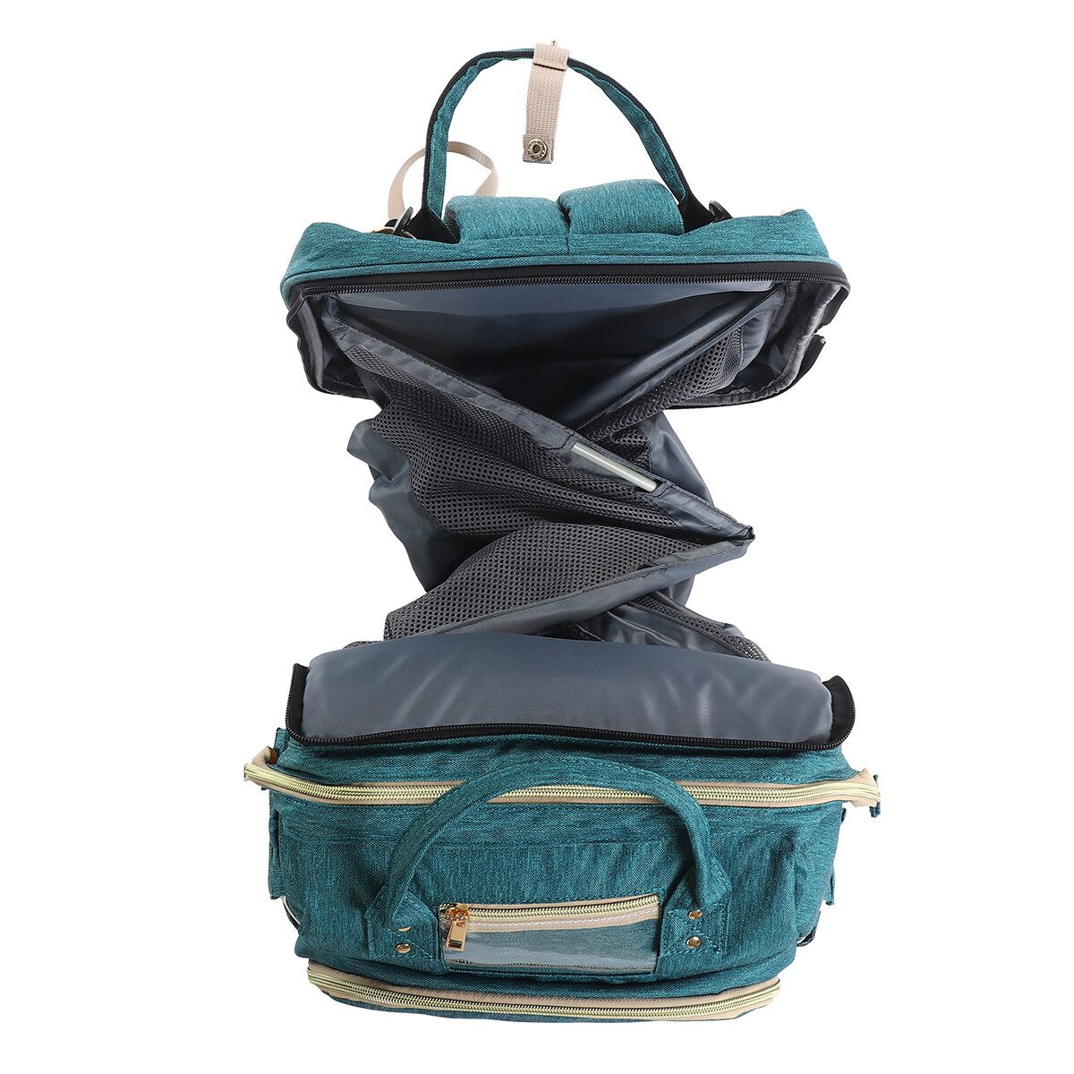 Multifunctional Foldable Baby Sleep Infant Bed Bag Travel Crib Portable Diaper Green