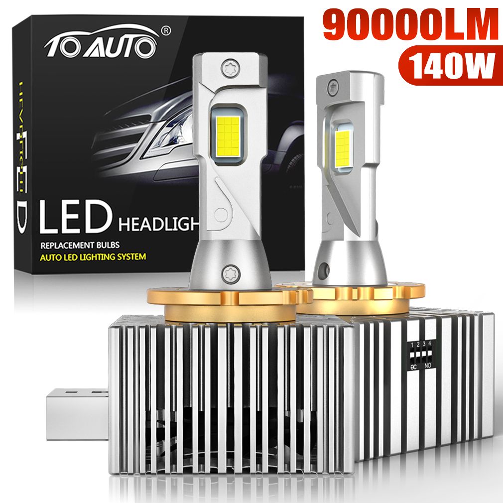 D1S D2S D3S D4S D5S D8S LED Car Headlights HID D1R D2R D3R D4R D5R D8R Bulbs 90000LM Turbo Lamp Can