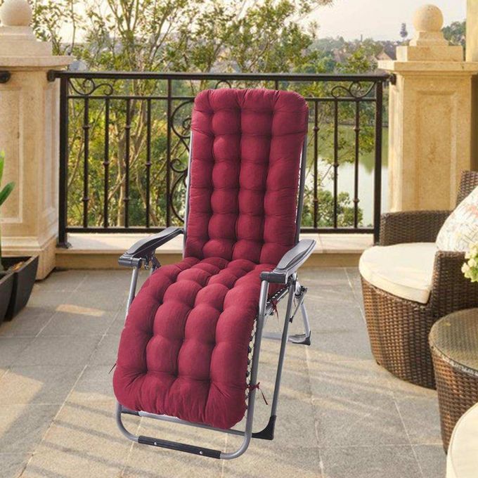 Soft Garden Pad Office Chair Seat Cushions Beach Seat Pad Wine Red A