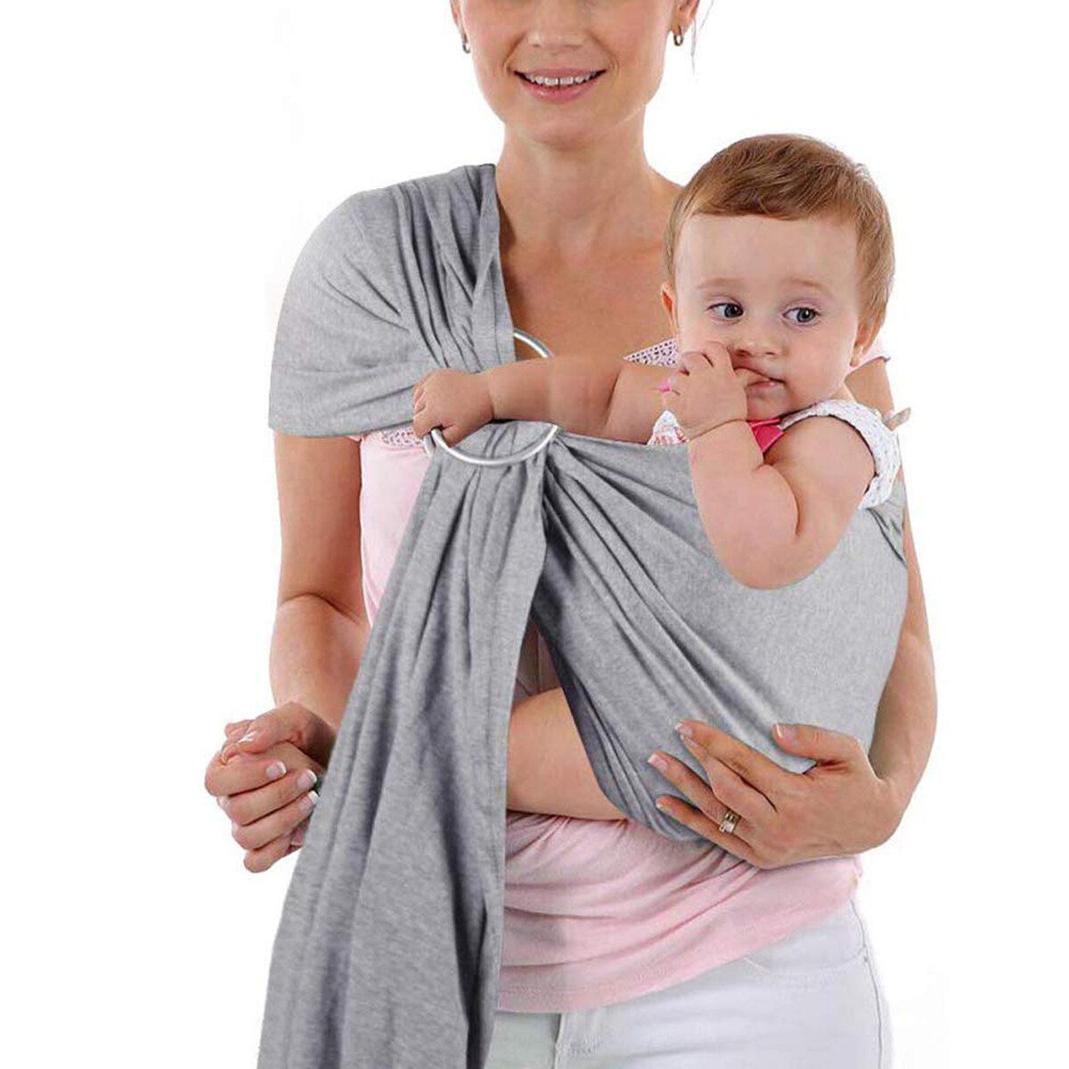Fabric Breathable Baby Ring Sling Carrier Wrap For Newborns For Girls And