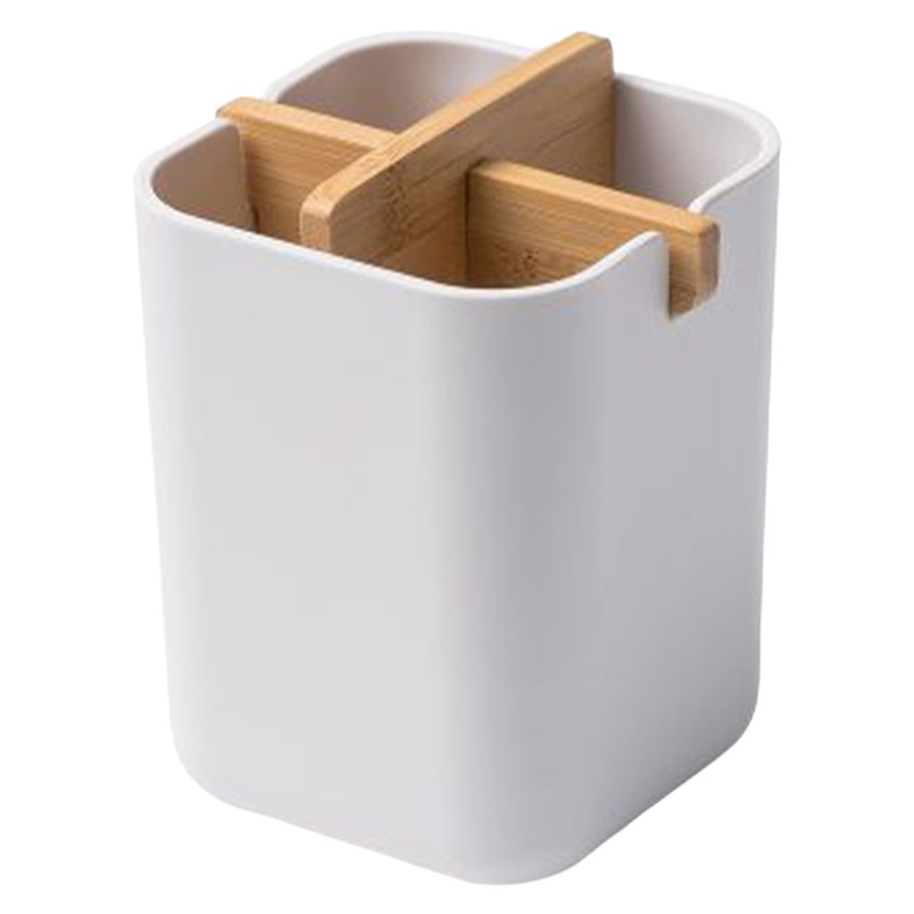Toothbrush Holder Toothpaste  Organizer Kitchen Spatula White
