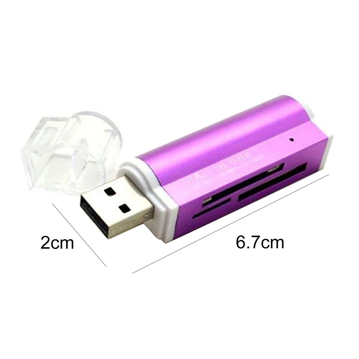 Mini USB 2.0 Multi-Function High Speed Micro-SD TF MMC-Red