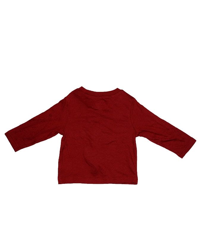 Baby Boy T-Shirt Long Sleeve - Wine