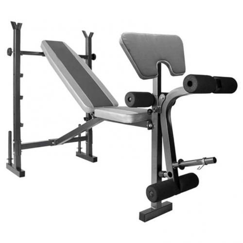 BENCH PRESS - 30KG BARBELL AND GYM BALL INCLUDED.
