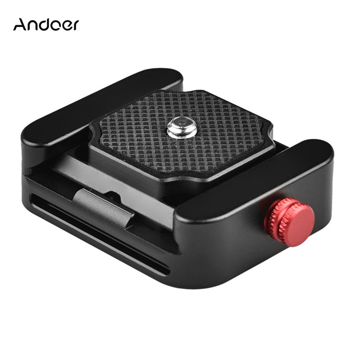 Andoer Quick Release Plate Mount Adapter with Arca Swiss Standard Mount 1/4-inch Interface for Tripod Camera Stabilizer Slider Mounting