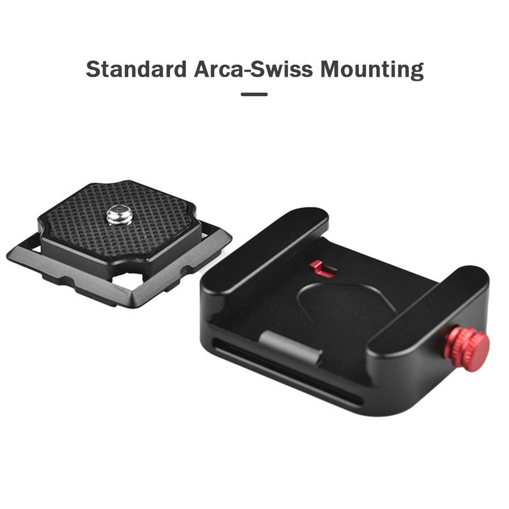Andoer Quick Release Plate Mount Adapter with Arca Swiss Standard Mount 1/4-inch Interface for Tripod Camera Stabilizer Slider Mounting