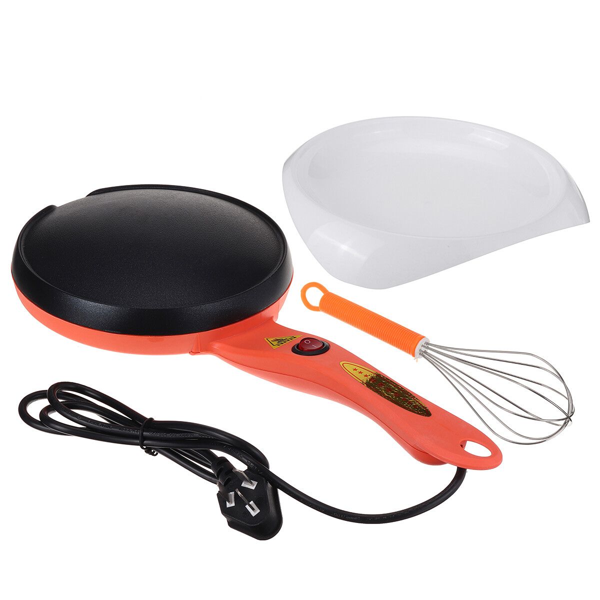 18cm 220V Electric Crepe Maker Non Stick Baking Pancake Fry Griddle Machine Kitchen Small Kitchen Appliances Set 1