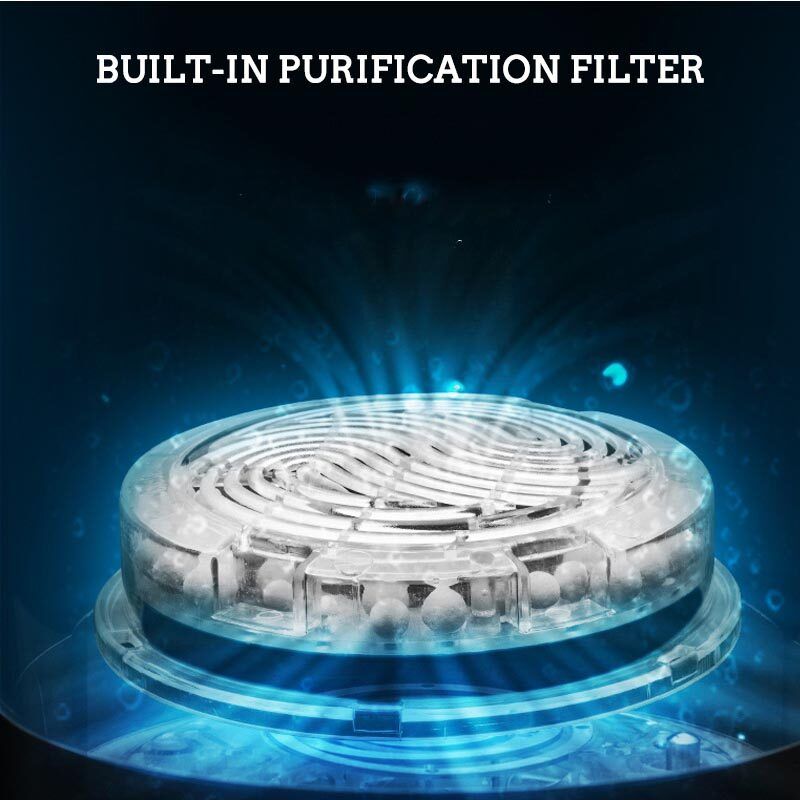 420mL Hydrogen Rich Water Bottle Glass Cup Mineral Water Water USB Rechargeable Hydrogen Rich Ionizer Anti- Water Purifier Filter Black