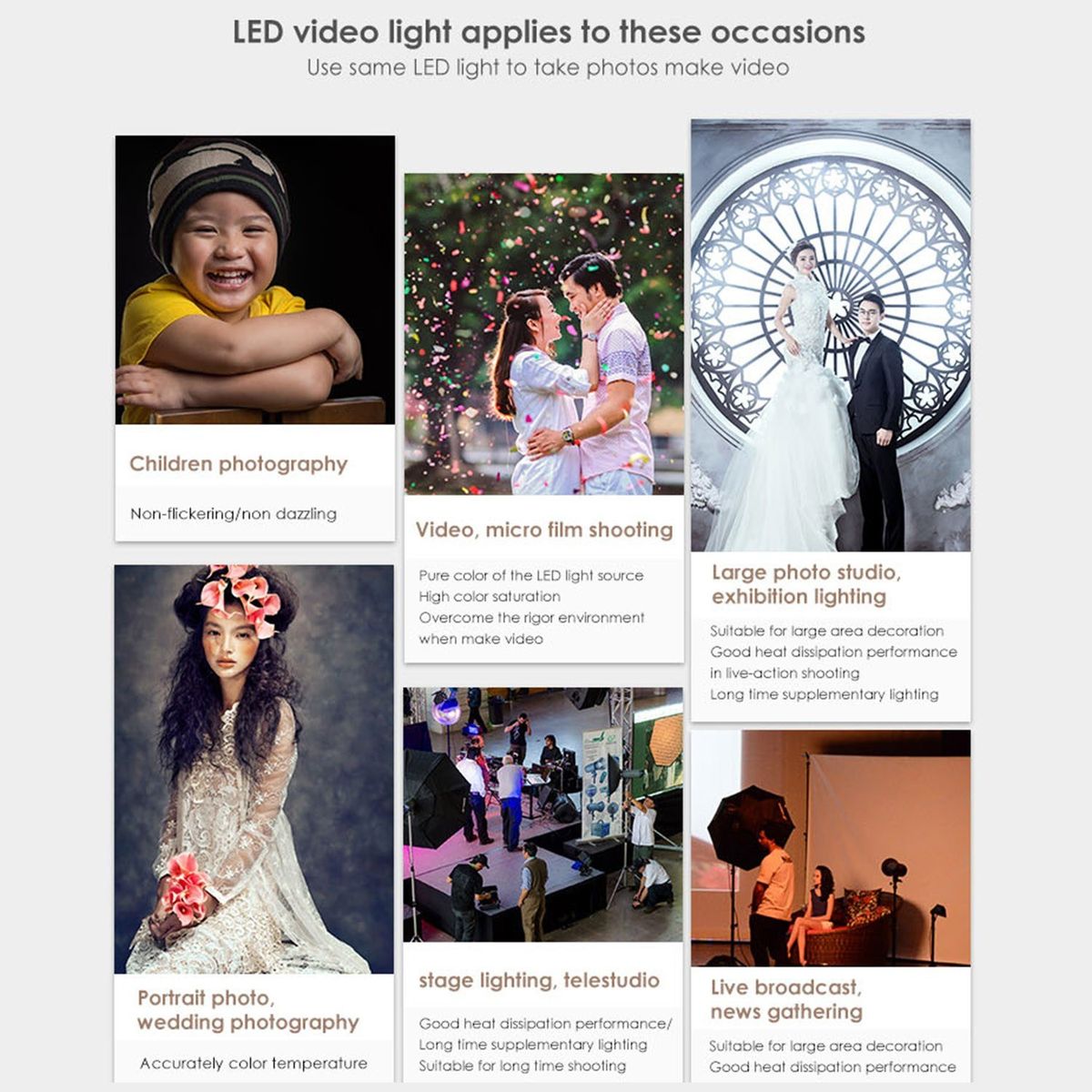 LED-25A 25W LED Fill Video Light Panel Photography Lamp
