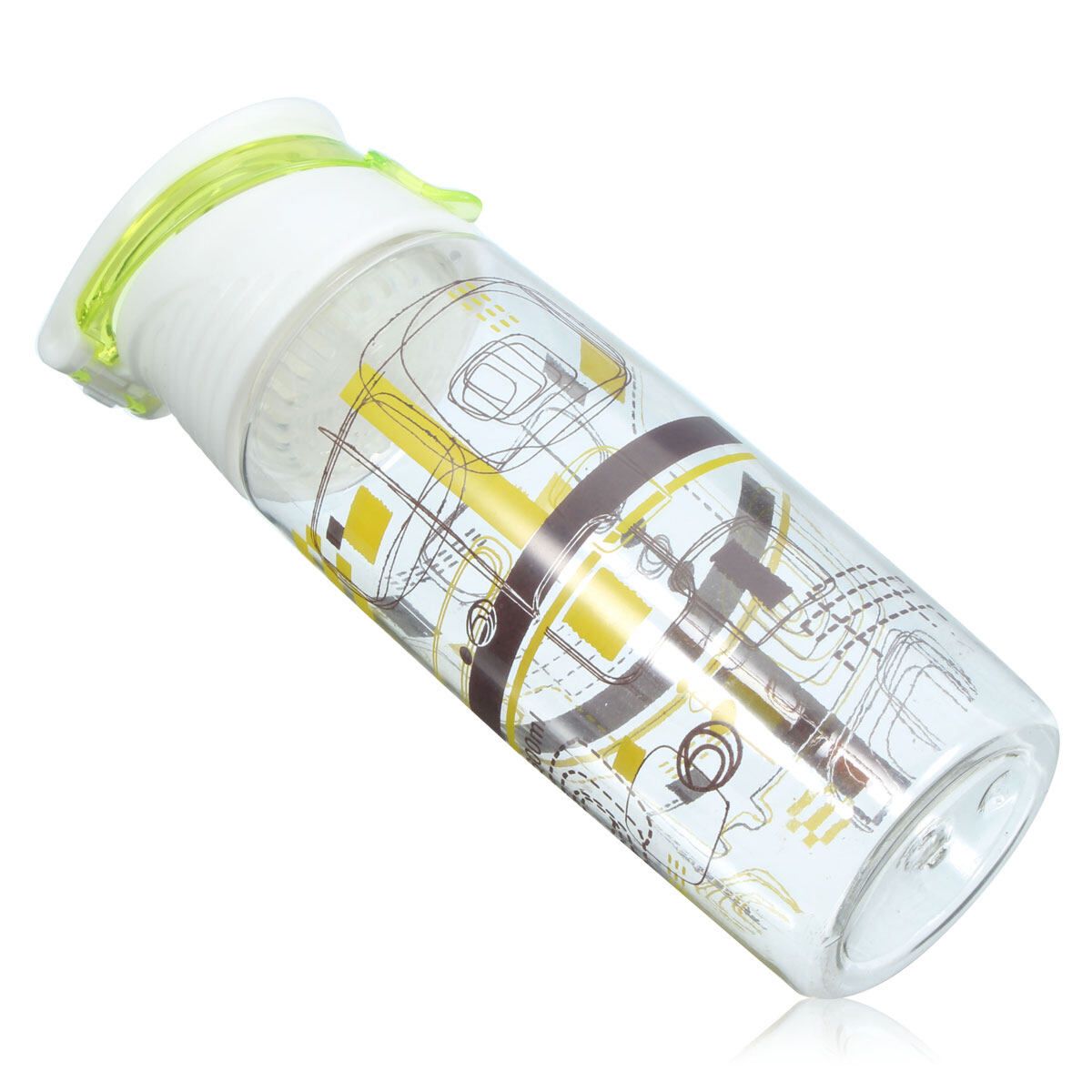 600ML School Camping Outdoor Travel Kids Water Bottle Drinks Juice Cup Container Yellow Yellow