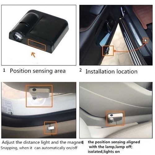 LED Welcome Laser Projector Wireless Car Logo Door Decoration Light Ghost Shadow Light