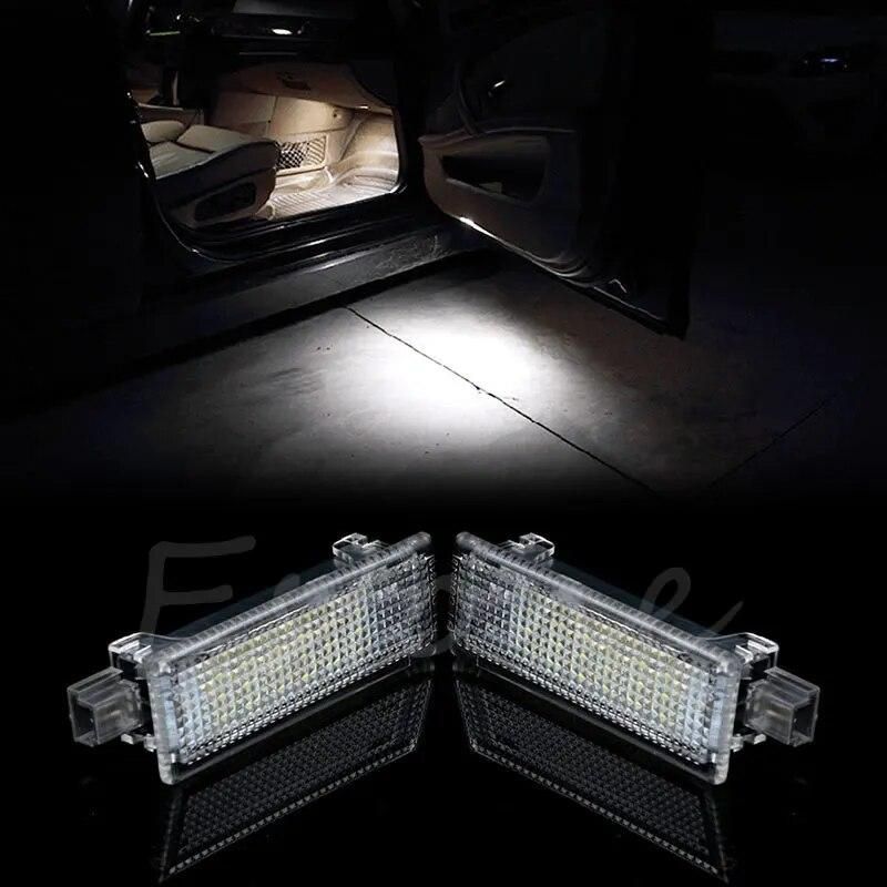 1Pair For BMW E90 M3 E92 E60 M6 E70 X5 2x Error Free Red White Led Courtesy Door Light