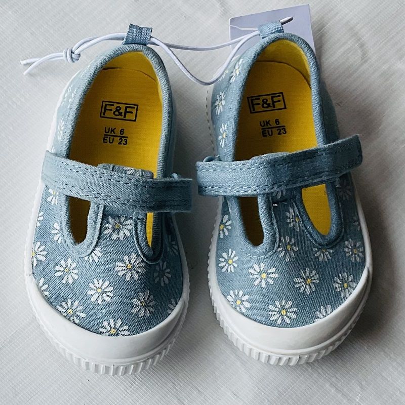 Denim Blue Velcro Boys Sneakers