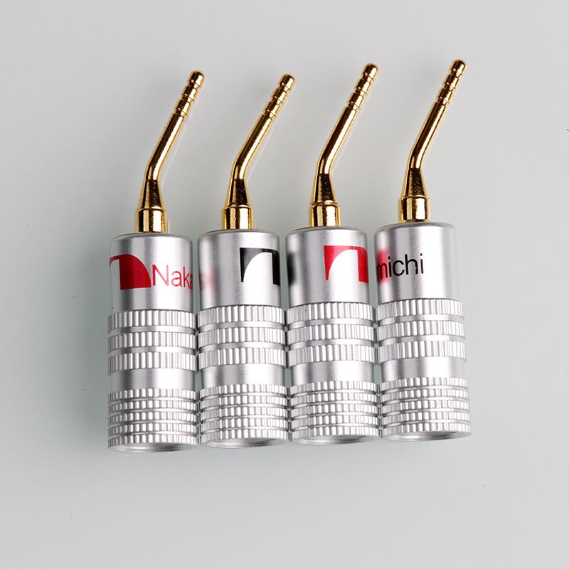 4PCS Banana Plug Nakamichi Gold Plated Speaker Cable Pin