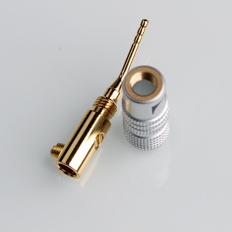 4PCS Banana Plug Nakamichi Gold Plated Speaker Cable Pin