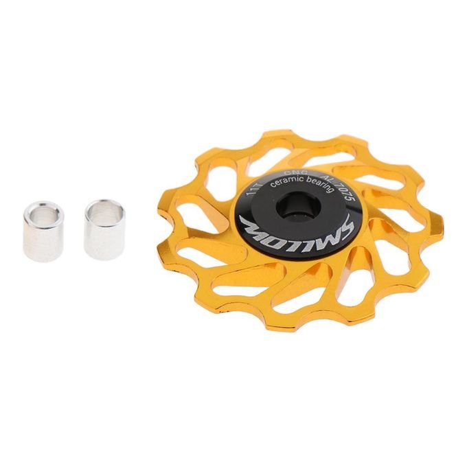 11 Tooth Ceramic Bearing Jockey Wheel Rear Derailleur Pulley  Gold