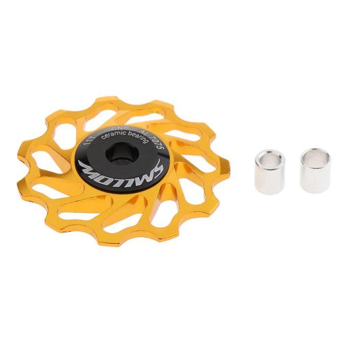 11 Tooth Ceramic Bearing Jockey Wheel Rear Derailleur Pulley  Gold