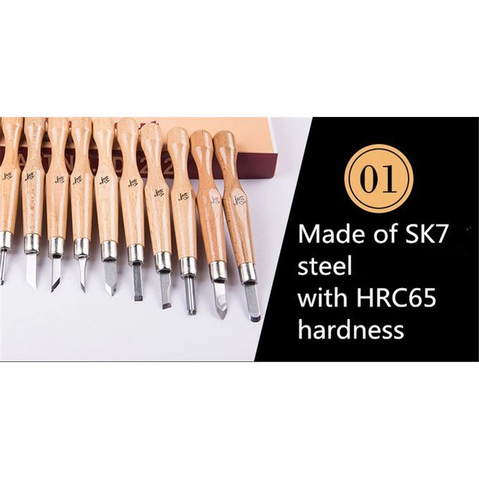 12pcs One Lot Wood Carving Tool Wood Engraving Kn-ife
