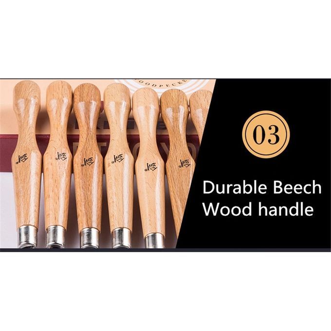 12pcs One Lot Wood Carving Tool Wood Engraving Kn-ife