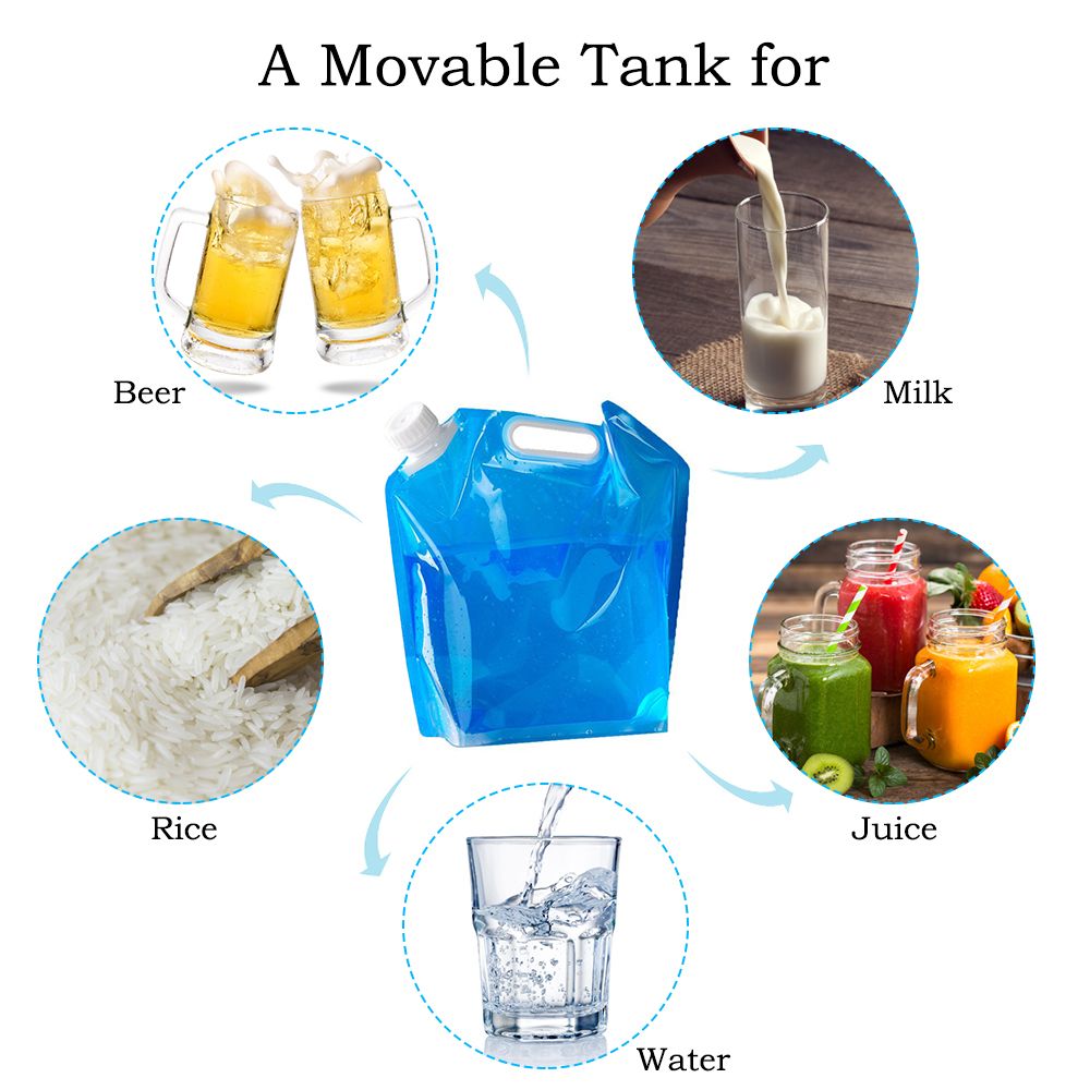 5L / 10L Collapsible Water Container Water Storage Jug Bag