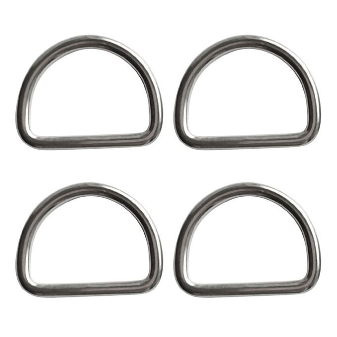 4Pcs Stainless Steel Diving Scuba D Ring For 12 Inch Webbing Weight