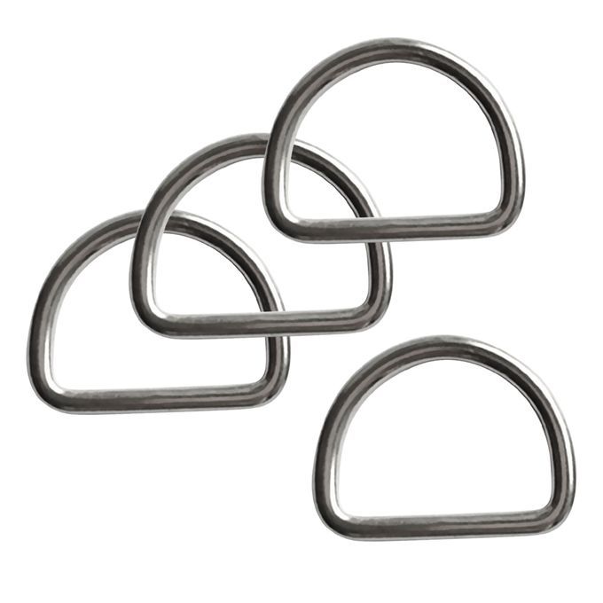 4Pcs Stainless Steel Diving Scuba D Ring For 12 Inch Webbing Weight
