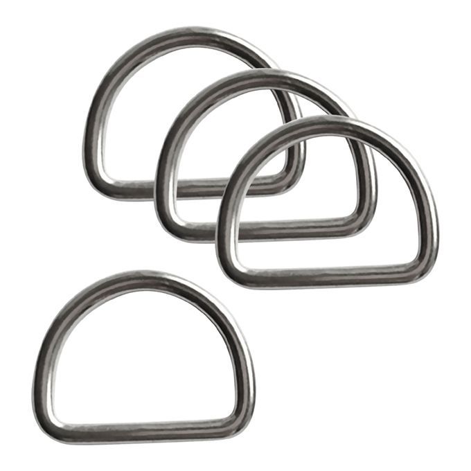 4Pcs Stainless Steel Diving Scuba D Ring For 12 Inch Webbing Weight