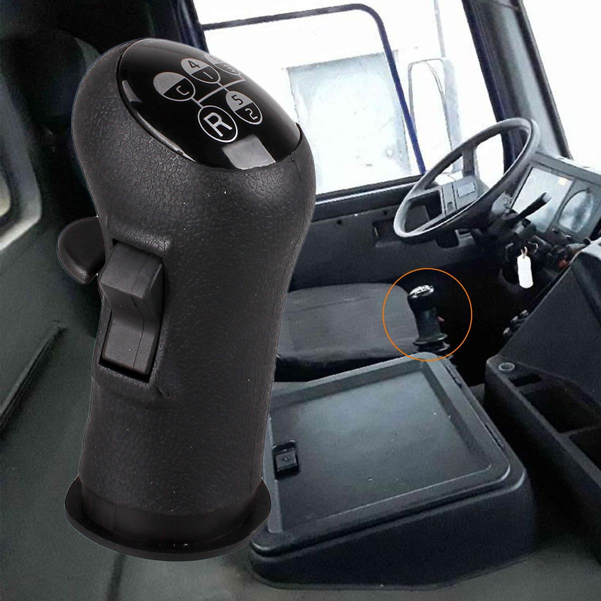 Car Gear Lever Car Gear Shifter Knob Head Handle Lever Black