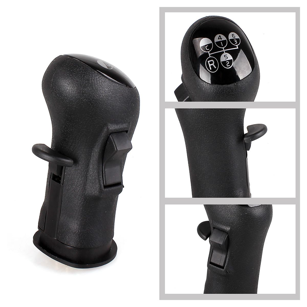 Car Gear Lever Car Gear Shifter Knob Head Handle Lever Black