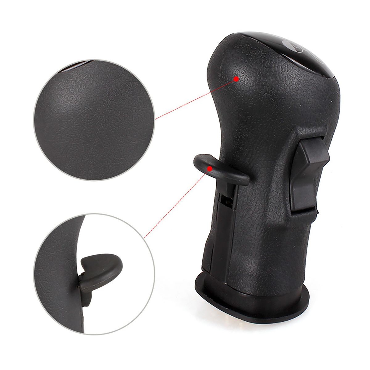 Car Gear Lever Car Gear Shifter Knob Head Handle Lever Black