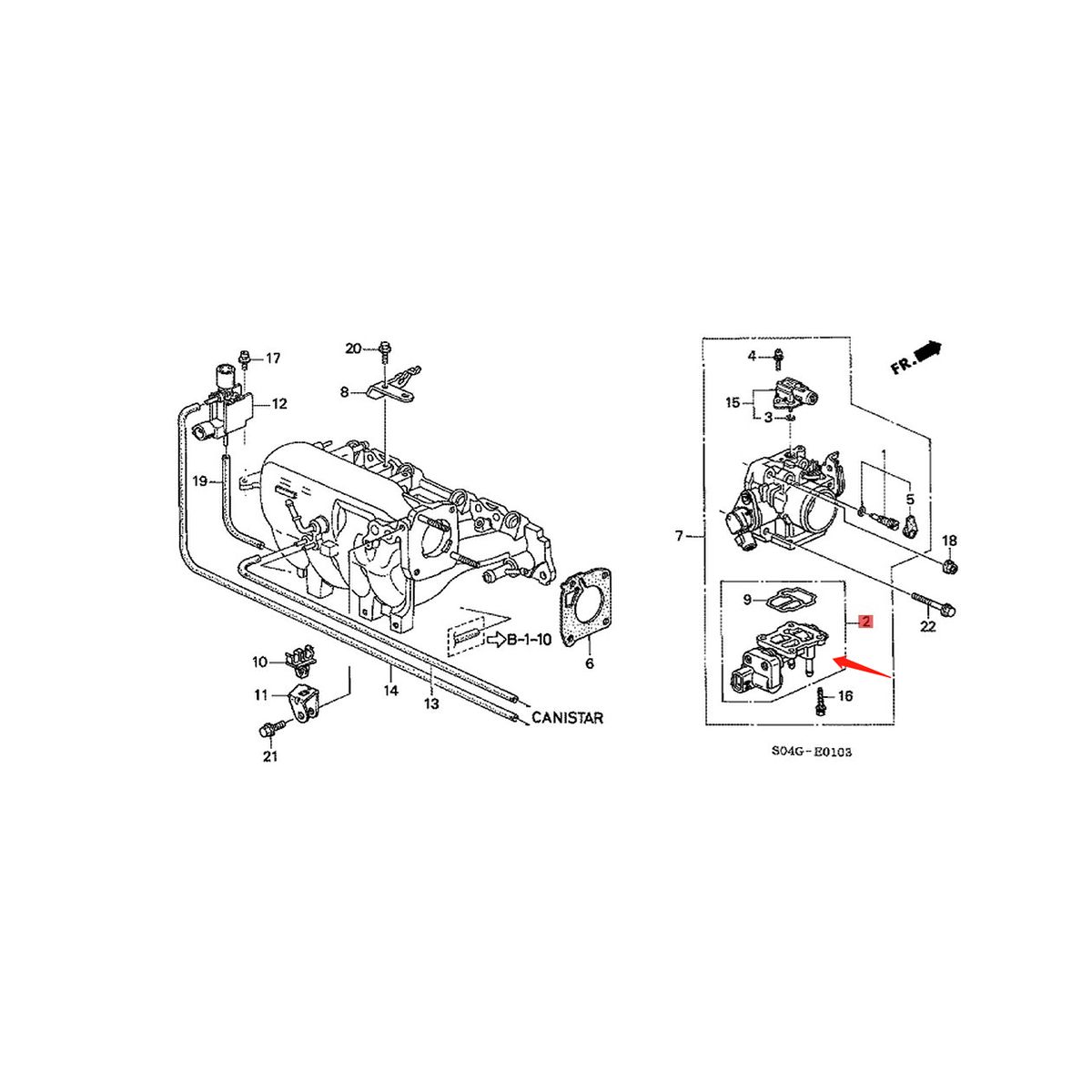16022-P2A-J01 Car Idle Air Control Valve IACV IAC for -V 1995-2001 16022-P2E-A51 Idle Speed Valve
