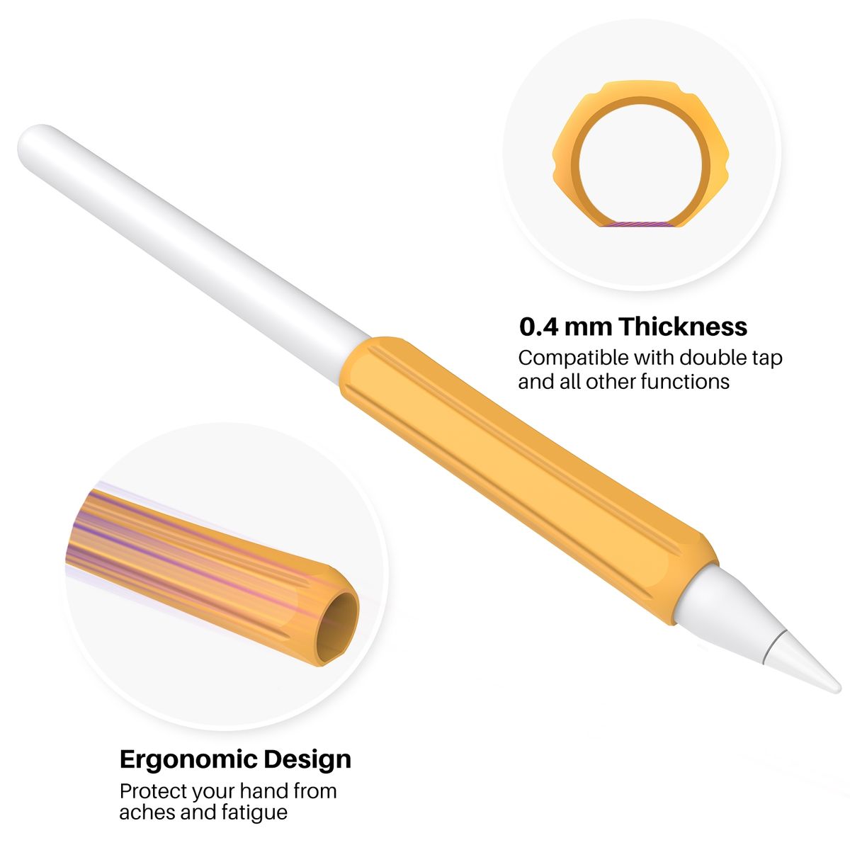 Cover Grip Set For Apple Pencil 1/2/Huawei M-Pencil