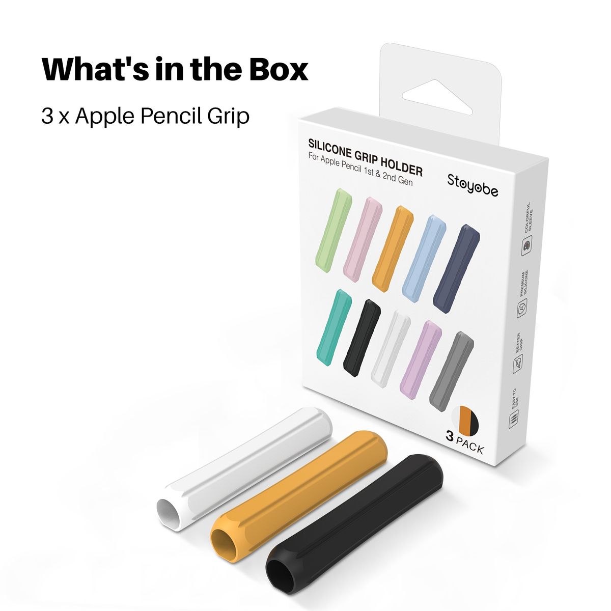 Cover Grip Set For Apple Pencil 1/2/Huawei M-Pencil