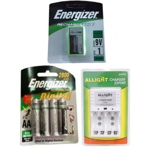 3 In 1 Energizer Rechargeable Aa, 9v & Battery Charger