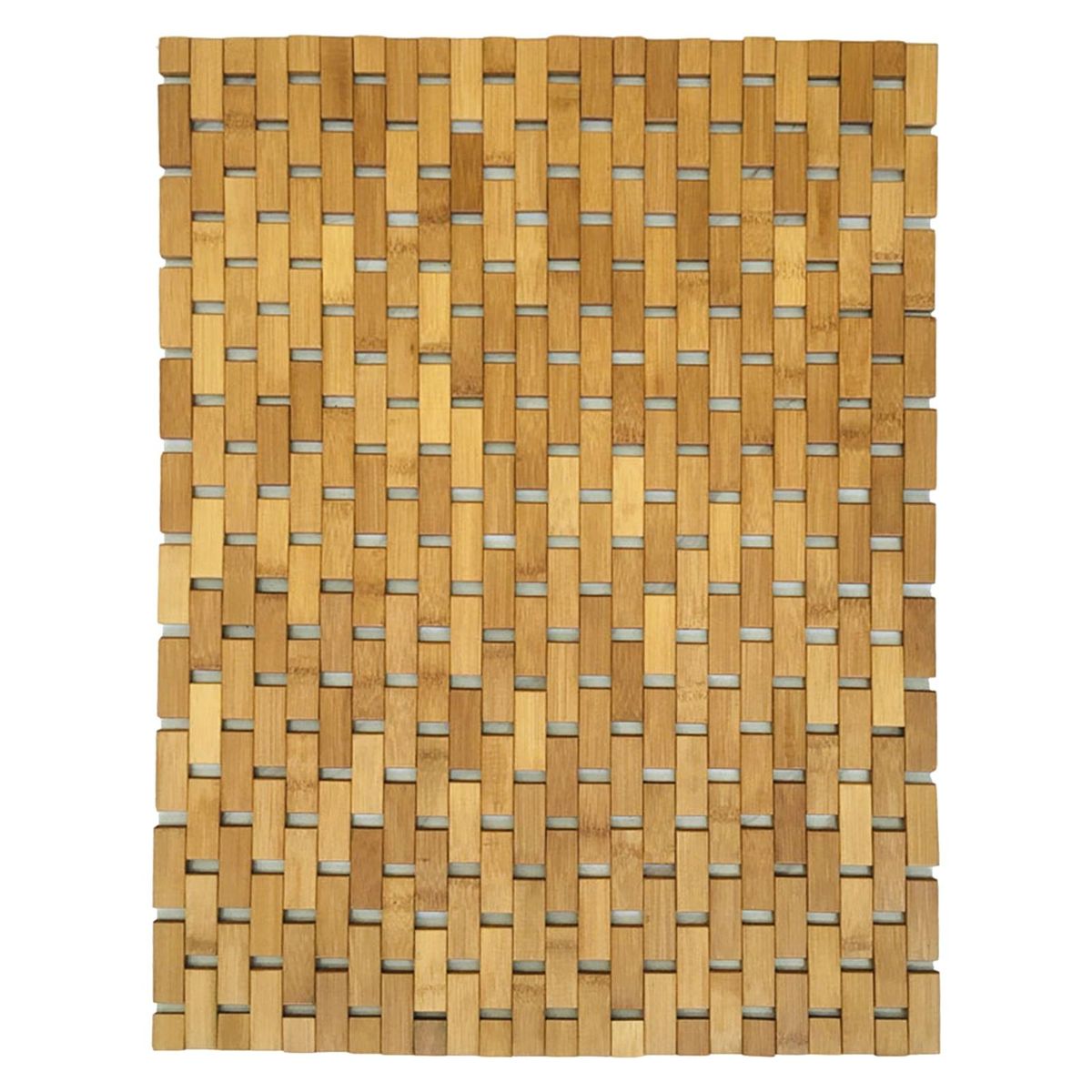 Bamboo Bath Mat Nature Wood SPA Kitchen Bathtub Rug Pad Wooden Color